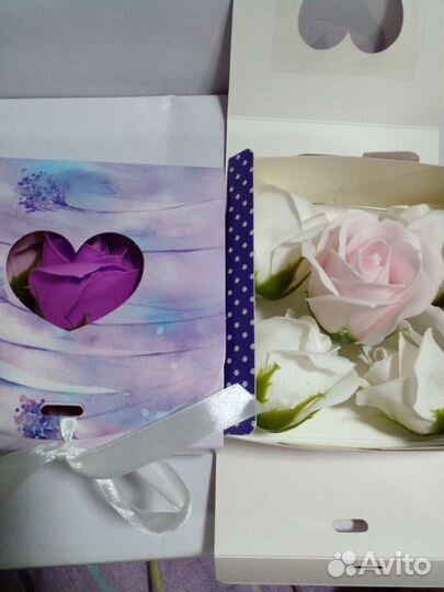 Розы из мыла