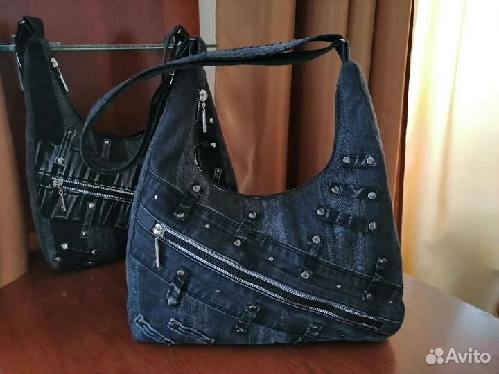 Сумка джинсовая