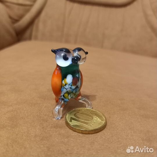 Стеклянные фигурки животных