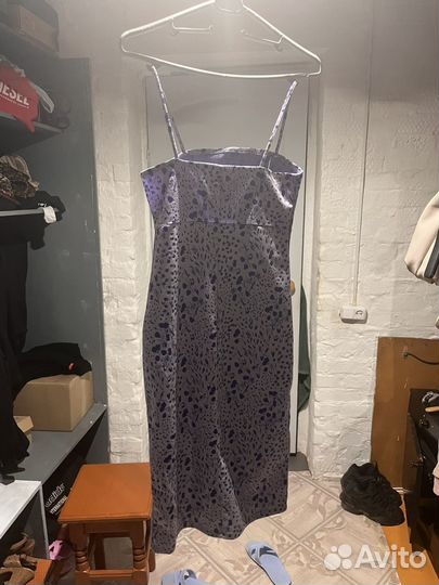 Лавандовое летнее платье