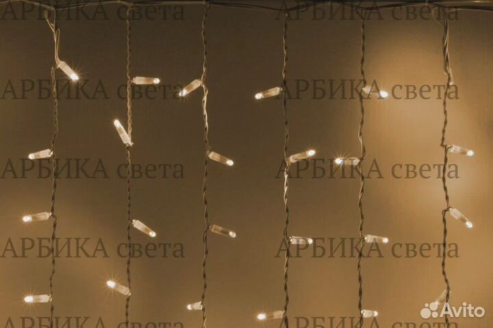 Гирлянда уличная бахрома, шарики