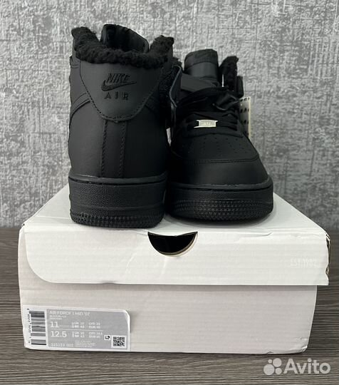 Кроссовки кеды мужские Nike Air Force 1 зимние