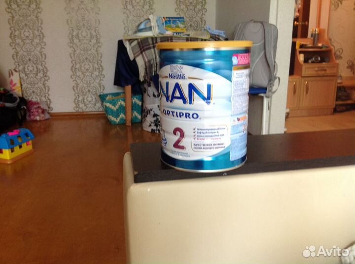 Пустые жестяные банки от детского питания Нан