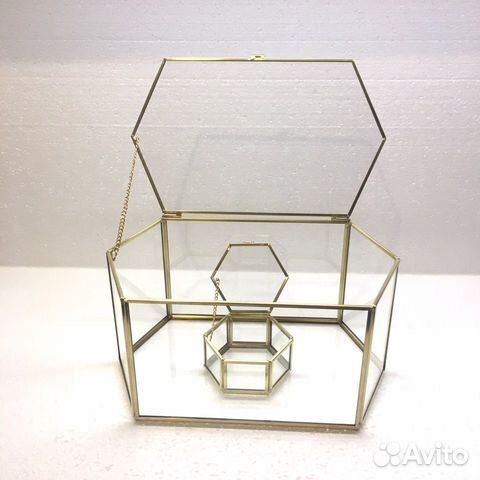 Стеклянные свадебные шкатулки