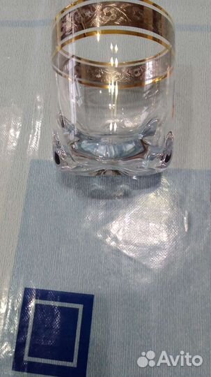 Стаканы праздничные, Богемия, позолота