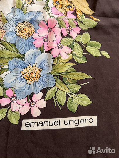 Шелковый винтажный платок emanuel ungaro