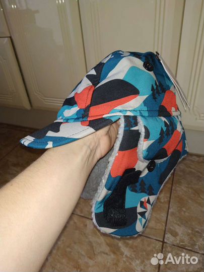 Шапка шлем, теплые шапки