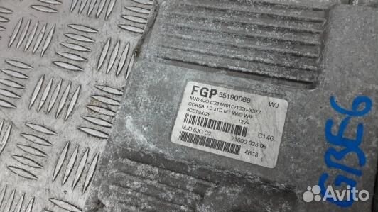 Блок управления двс opel corsa C (GBE06PC01)