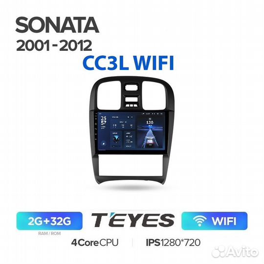 Магнитола Hyundai Sonata EF Teyes CC3L wifi 2/32