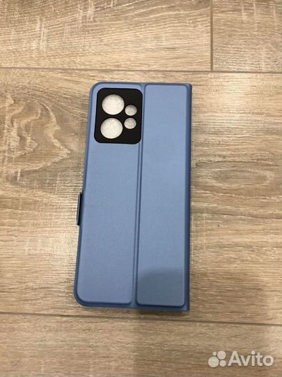 Чехол-книжка на Redmi Note 12 голубой
