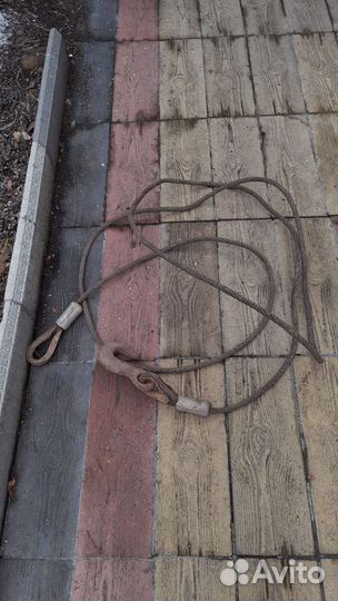 Трос буксировочный металлический 6м х 15мм