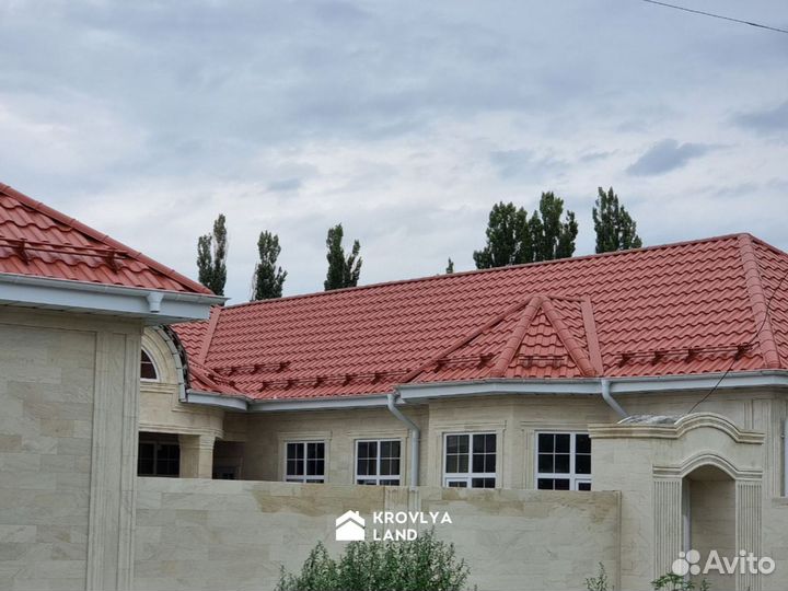 Металлочерепица и водосток