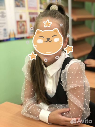 Silver spoon блузка белая, размер 122