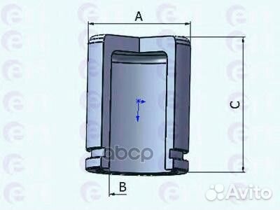 Поршень переднего суппорта '150933-C Ert