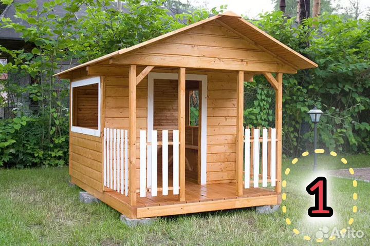 Детский деревянный домик