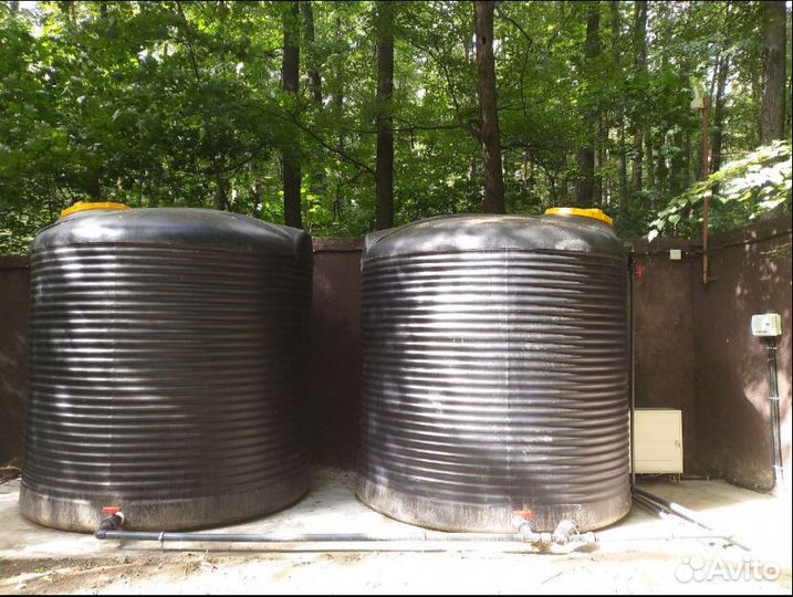 Резервуар 10 м3 пластиковый для воды, топлива