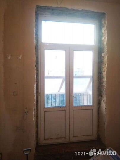 Балконнный блок пвх бу