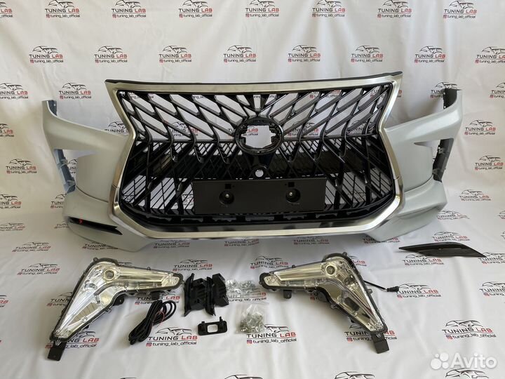 Lexus LX570 2008-2015 Бампер стиль 2016+ TRD X4OV9