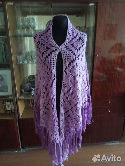 Шаль пуховая ручная работа