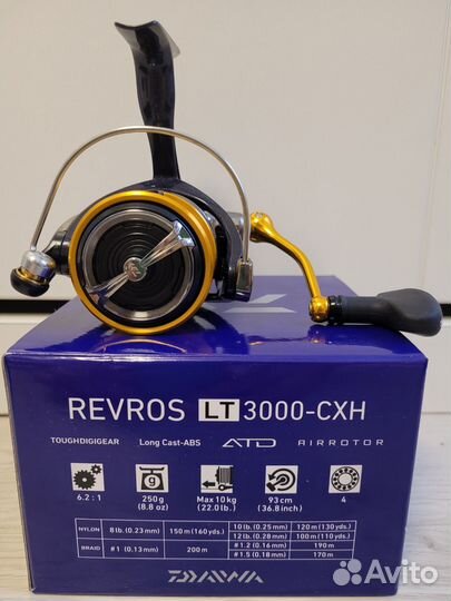 Катушка рыболовная daiwa Revros Lt 3000-CXH