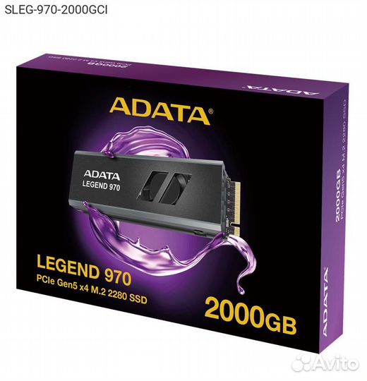 Диск SSD adata Legend 970 M.2 2280 2TB PCIe NVMe 5