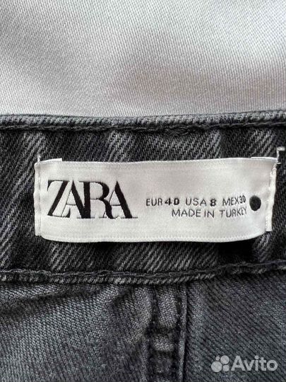 Новые широкие женские джинсы zara 46 размер