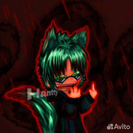 Делаю обработки персонажа gacha-club и т.д