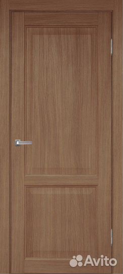 Межкомнатная дверь Белла, глухая, орех темный 800x