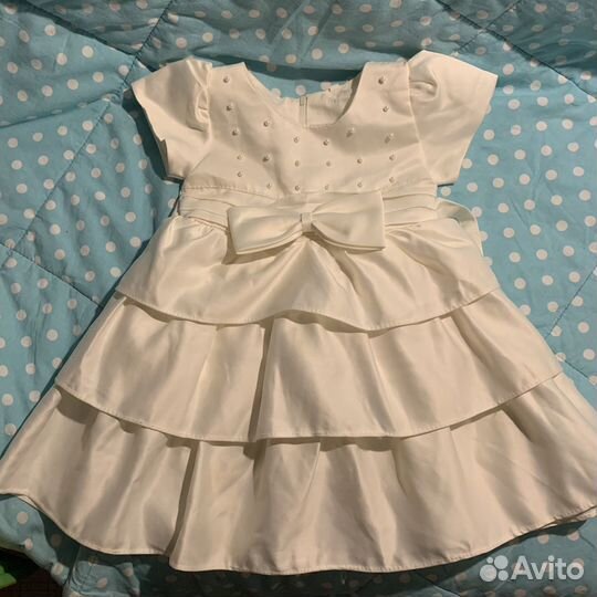 Нарядное платье для девочки 86 92