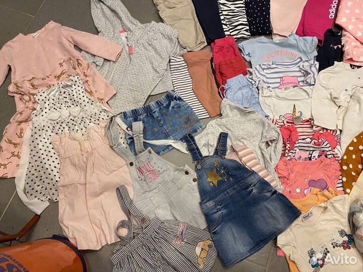 Вещи пакетом на девочку 86 92