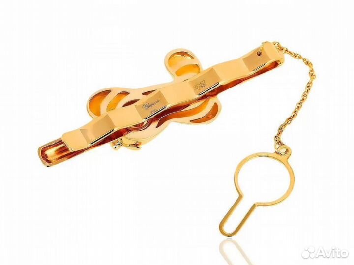 Золотой зажим для галстука Chopard с бриллиантами