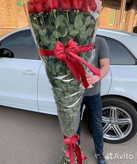 Высокие розы Доставка цветов