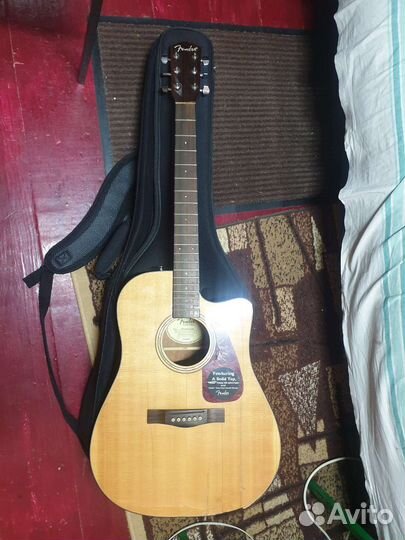 Электро Акустическая гитара fender cd-140sce