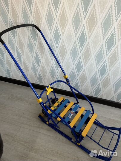 Детские зимние санки с колесами