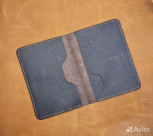 Обложка для документов натуральная кожа