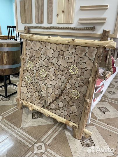 Можжевеловые спилы Панно из можжевельника