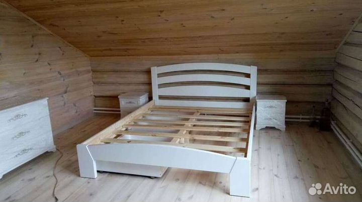 Кровать 160х200 из массива дерева