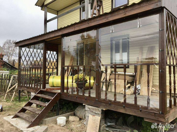 Мягкие окна для террас и беседок