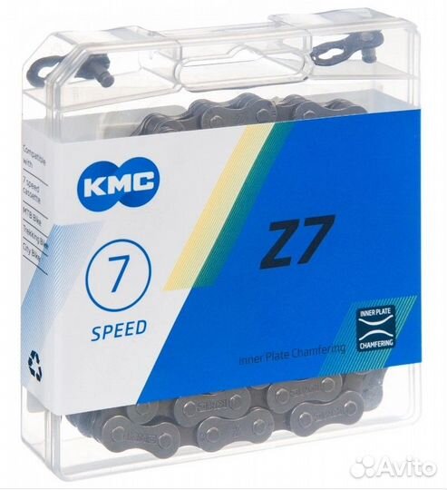 Цепь 7 скоростная, 116 звеньев, KMC Z-7 (Z-50)