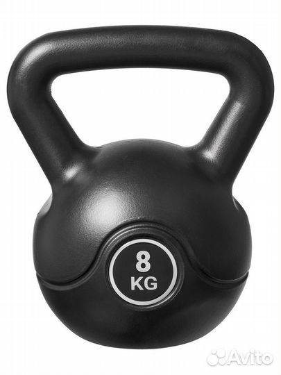 Гиря пластиковая спортивная 8 кг