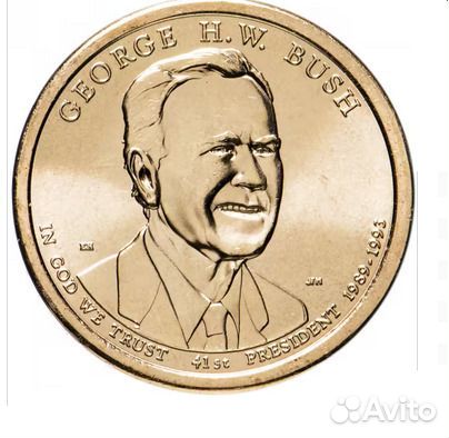 Монета Джордж Буш
