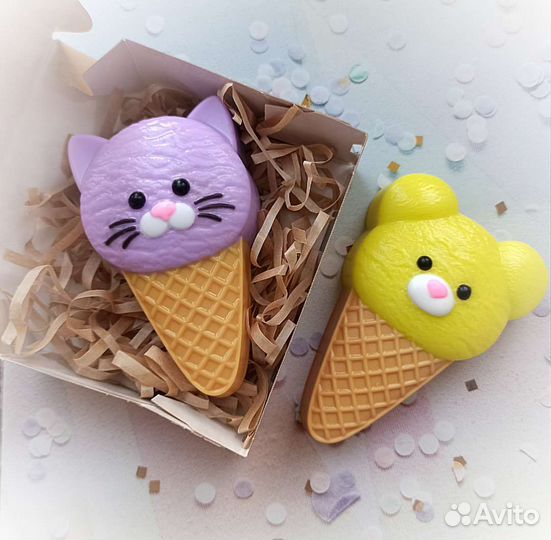 Мыло ручной работы мороженое подарок