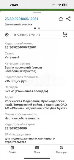 Участок 5,4 сот. (ИЖС)