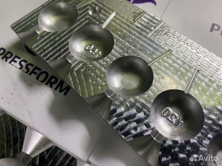 Форма чпу для литья грузил «Яйца»