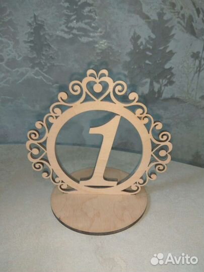 Свадебный декор - номера на столы для рассадки