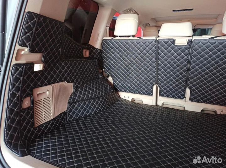 3Д коврики в багажник toyota land cruiser 300