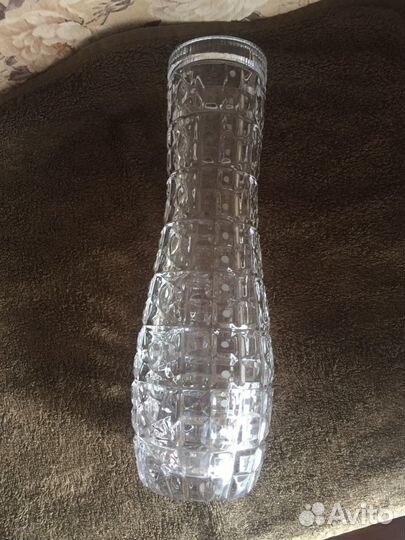 Ваза для цветов хрусталь богемия чехия СССР