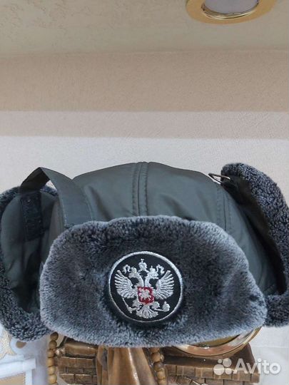 Шапка-ушанка мужская