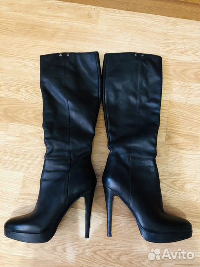Сапоги демисезонные натуральная кожа 37 размер