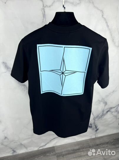 Черная футболка Stone Island